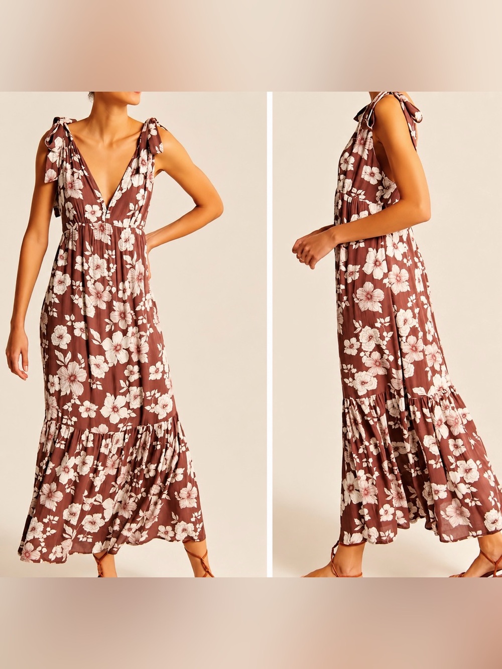 Abercrombie & Fitch Tie-Strap Floral Maxi Dress - Picture 6 of 6